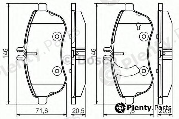  BOSCH part 0986495104 Brake Pad Set, disc brake