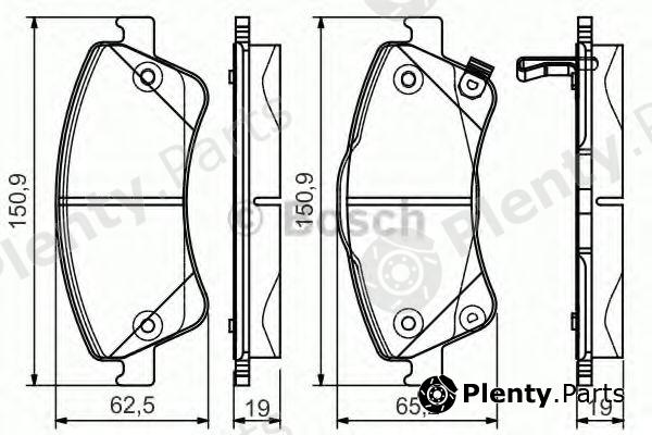  BOSCH part 0986495106 Brake Pad Set, disc brake