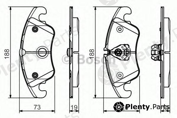  BOSCH part 0986495110 Brake Pad Set, disc brake
