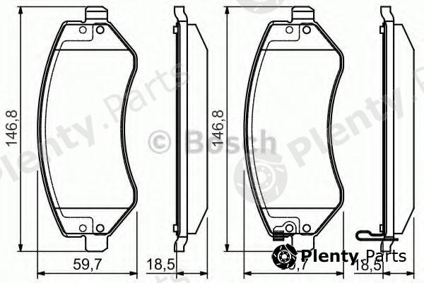  BOSCH part 0986495117 Brake Pad Set, disc brake
