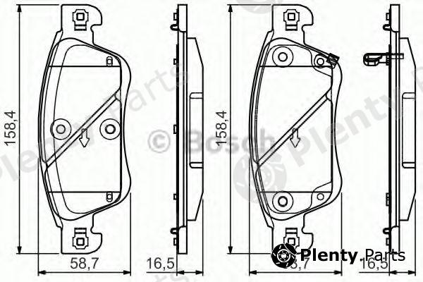  BOSCH part 0986495134 Brake Pad Set, disc brake
