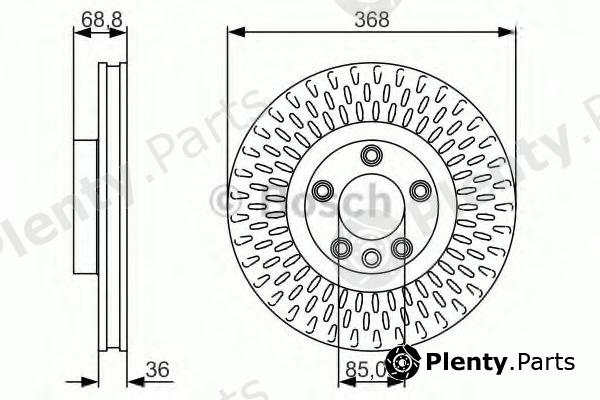 BOSCH part 0986479A33 Brake Disc