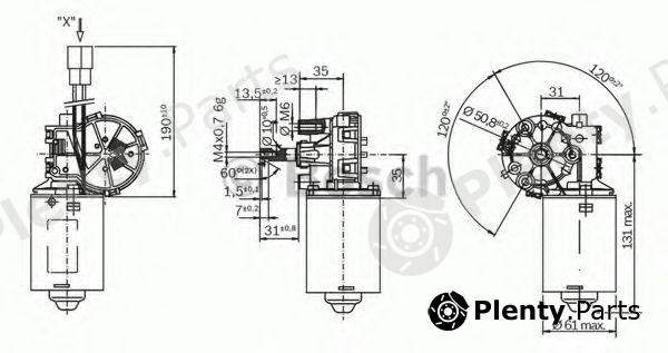  BOSCH part F006B20099 Electric Motor