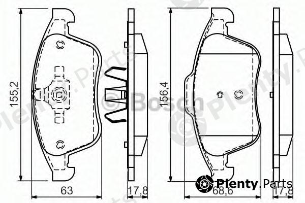  BOSCH part 0986494556 Brake Pad Set, disc brake