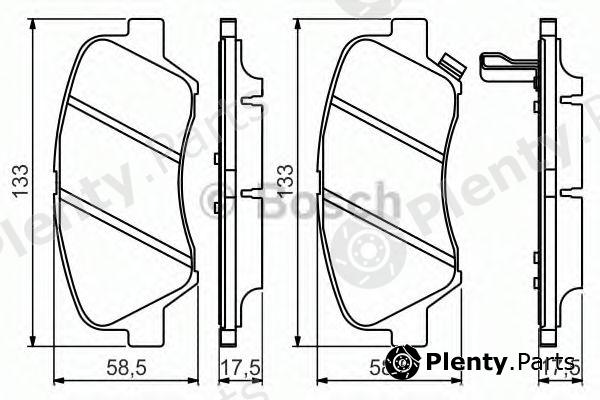  BOSCH part 0986494563 Brake Pad Set, disc brake