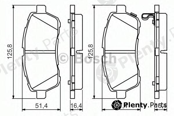  BOSCH part 0986494574 Brake Pad Set, disc brake