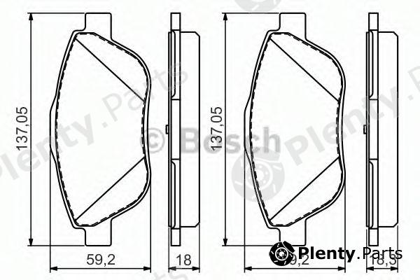  BOSCH part 0986494564 Brake Pad Set, disc brake