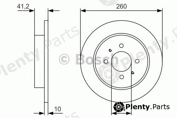  BOSCH part 0986479U75 Brake Disc