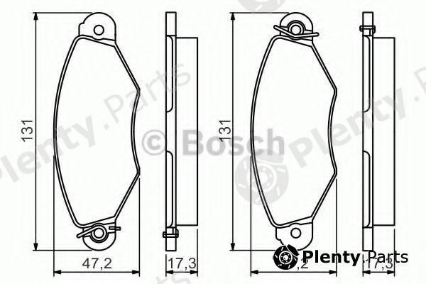 BOSCH part 0986495235 Brake Pad Set, disc brake