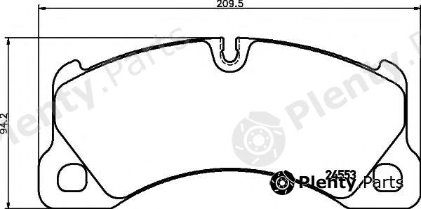  TEXTAR part 2455303 Brake Pad Set, disc brake