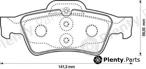  JURID part 571989J Brake Pad Set, disc brake