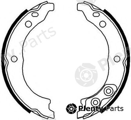  FERODO part FSB680 Brake Shoe Set, parking brake