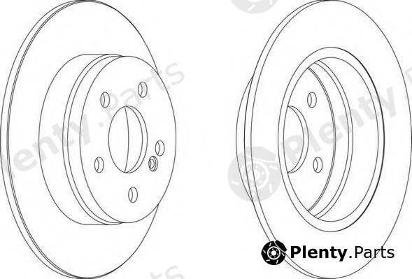  FERODO part DDF1689 Brake Disc