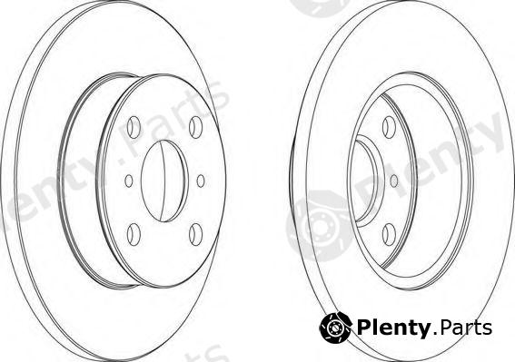  FERODO part DDF412 Brake Disc