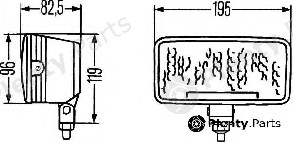  HELLA part 1FD005700-301 (1FD005700301) Spotlight