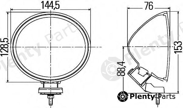  HELLA part 1F4007893-811 (1F4007893811) Spotlight Set