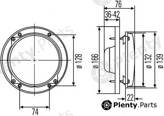  HELLA part 1A3996162-071 (1A3996162071) Headlight