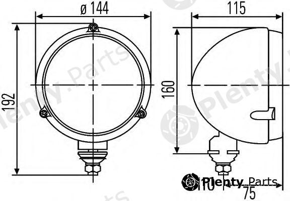  HELLA part 1A3996002-191 (1A3996002191) Headlight