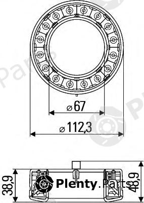  HELLA part 2SB009362-021 (2SB009362021) Combination Rearlight