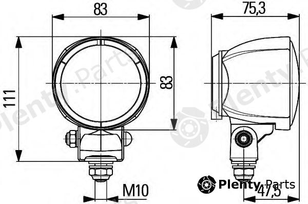  HELLA part 1G0996176-001 (1G0996176001) Worklight