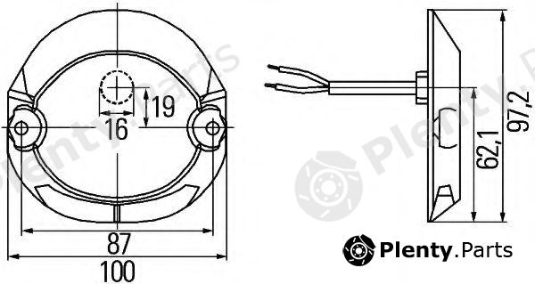  HELLA part 2BA009204-051 (2BA009204051) Indicator