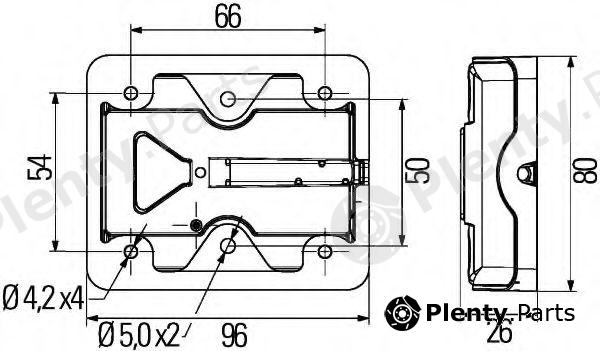  HELLA part 2VA980720-001 (2VA980720001) Combination Rearlight