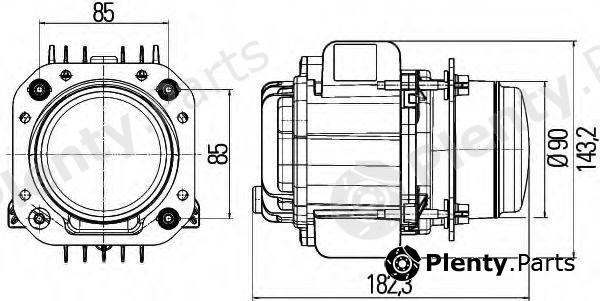  HELLA part 1AL010820-021 (1AL010820021) Headlight