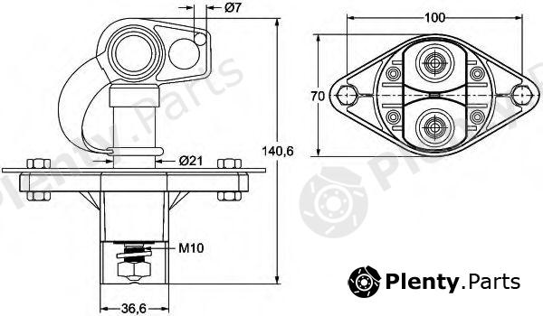  HELLA part 6EK002843-121 (6EK002843121) Main Switch, battery