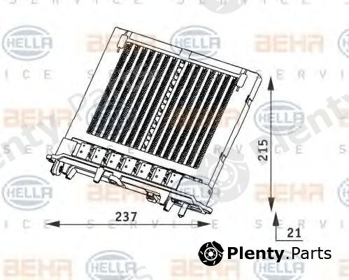 HELLA part 8FH351312-101 (8FH351312101) Heat Exchanger, interior heating