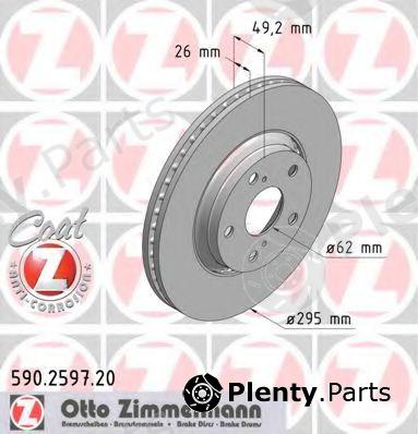  ZIMMERMANN part 590.2597.20 (590259720) Brake Disc