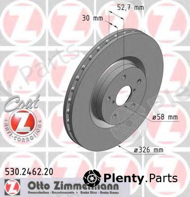  ZIMMERMANN part 530.2462.20 (530246220) Brake Disc