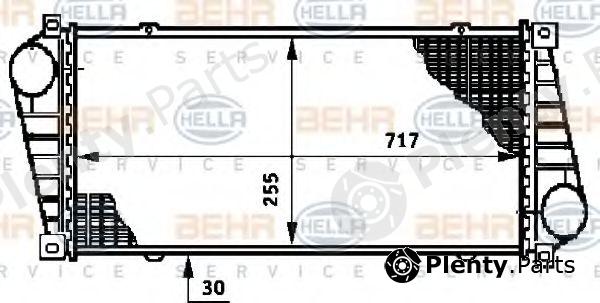  HELLA part 8ML376720-391 (8ML376720391) Intercooler, charger