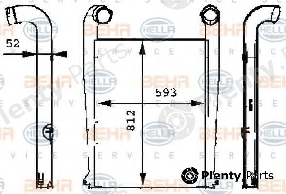  HELLA part 8ML376724-081 (8ML376724081) Intercooler, charger