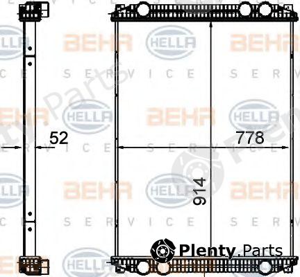  HELLA part 8MK376761-551 (8MK376761551) Radiator, engine cooling