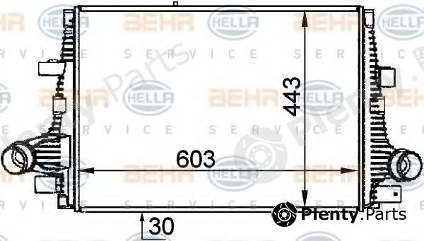  HELLA part 8ML376765-061 (8ML376765061) Intercooler, charger