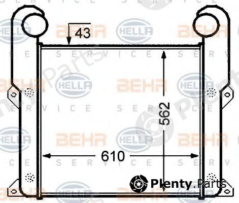  HELLA part 8ML376776-671 (8ML376776671) Intercooler, charger