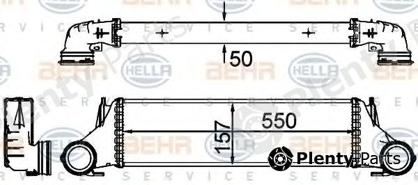  HELLA part 8ML376777-241 (8ML376777241) Intercooler, charger