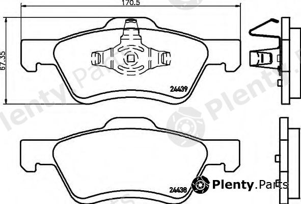  HELLA part 8DB355014-961 (8DB355014961) Brake Pad Set, disc brake