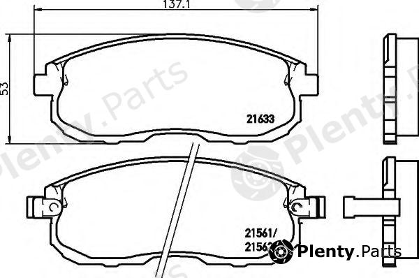  HELLA part 8DB355016-381 (8DB355016381) Brake Pad Set, disc brake