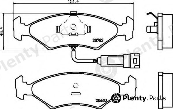  HELLA part 8DB355017-371 (8DB355017371) Brake Pad Set, disc brake