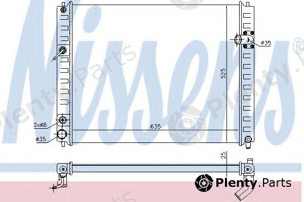  NISSENS part 68091 Radiator, engine cooling