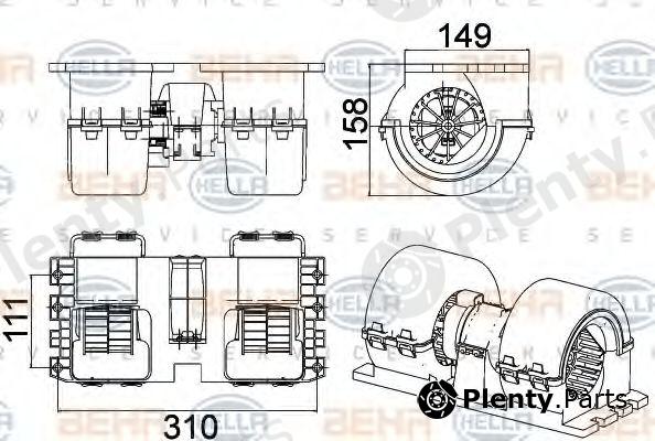  BEHR part 8EW351043-091 (8EW351043091) Interior Blower