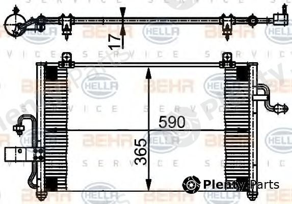  BEHR part 8FC351302-051 (8FC351302051) Condenser, air conditioning