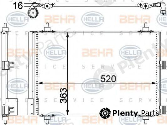  BEHR part 8FC351303-374 (8FC351303374) Condenser, air conditioning