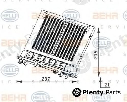  BEHR part 8FH351312-101 (8FH351312101) Heat Exchanger, interior heating