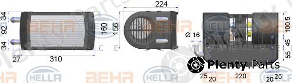  BEHR part 9MX351315-431 (9MX351315431) Heat Exchanger, interior heating