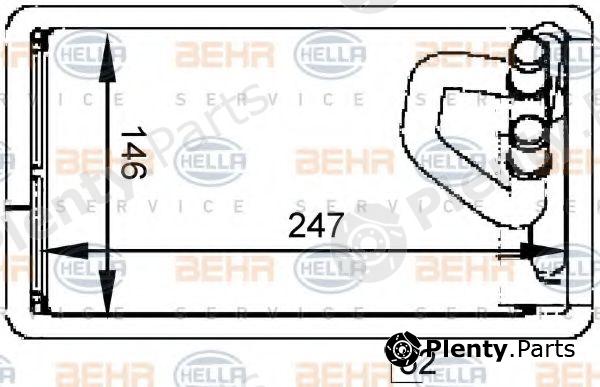  BEHR part 8FH351333-101 (8FH351333101) Heat Exchanger, interior heating