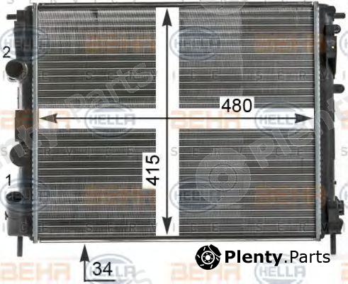  BEHR part 8MK376700-574 (8MK376700574) Radiator, engine cooling