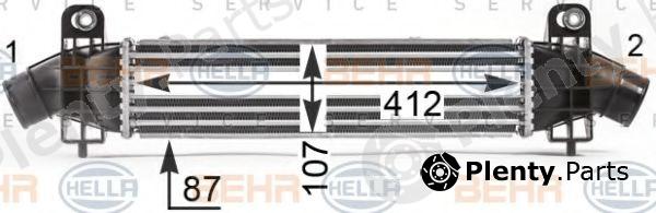  BEHR part 8ML376700-734 (8ML376700734) Intercooler, charger