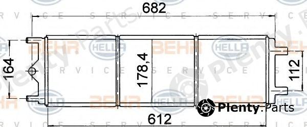  BEHR part 8MK376707-221 (8MK376707221) Radiator, engine cooling